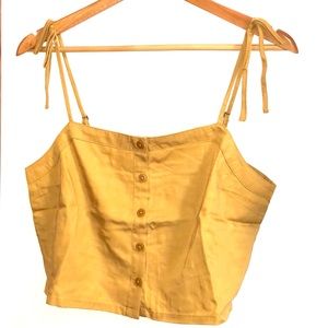 A&F Mustard Cropped Top (size S)